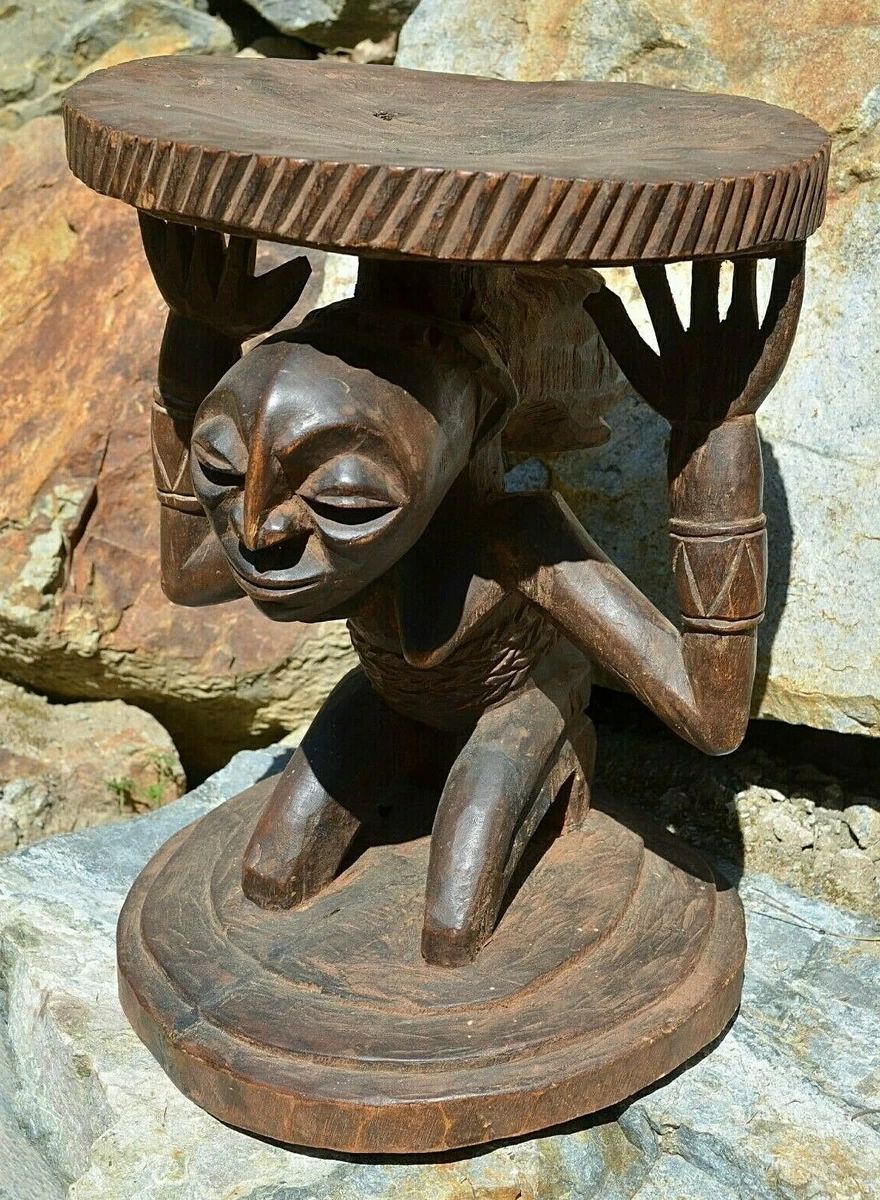 Carved 2024 wood stool