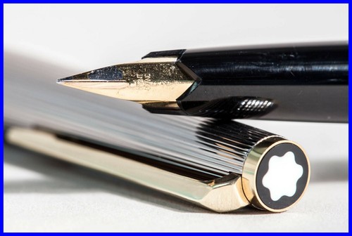 Montblanc 75 Years Anniversary Fountain Pen IN Black Steel & Gold 1988,Very Rare - 第 5/6 張圖片