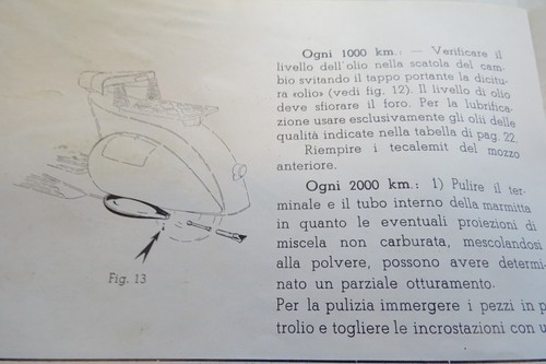 manuale uso manutenzione Vespa 125 bacchetta 1950 + buoni e contratti Piaggio - Picture 9 of 20