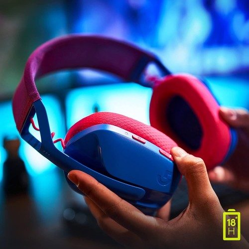 Logitech G435 UltraLight Auriculares Inalámbricos Bluetooth para Juegos Dolby Atmos Rosa/Azul - Imagen 3 de 12