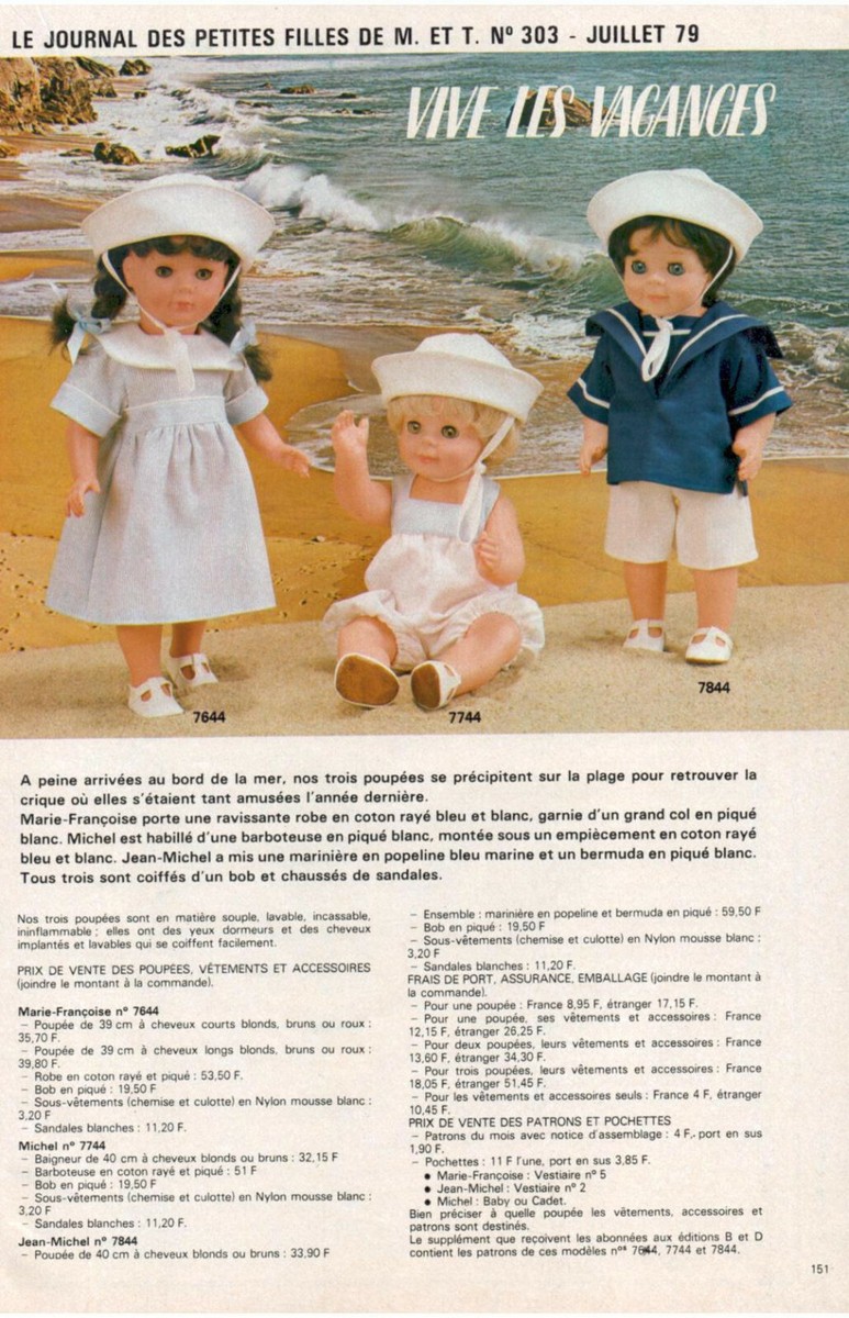 Page Magazine Modes Et Travaux - Poupée Françoise - Novembre 1979