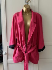 Fucsia And Black Kimono, Blazer Brand New, Elegant Day Evening Wear
