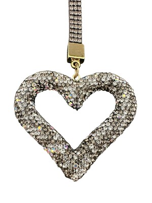 Luxury Rhinestone Heart Keychain, Keyring, Bag Charm Accessory