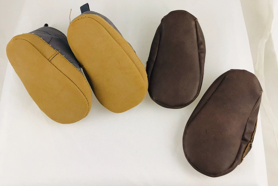 Baby Gap Penny 乐福鞋 Chukka 人造麂皮靴 婴儿 男孩 婴儿床 娃娃鞋 — 第 4/4 张图片