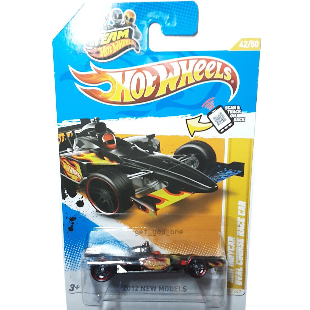 Hot Wheels 2011 INDYCAR OVAL COURSE RACE CAR Black 2012 New Models 42/50 1:64