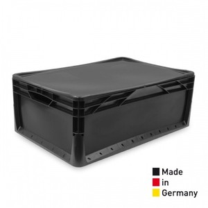 Eurobox 60x40x22 mit Deckel, Eurobehälter Stapelbox ...