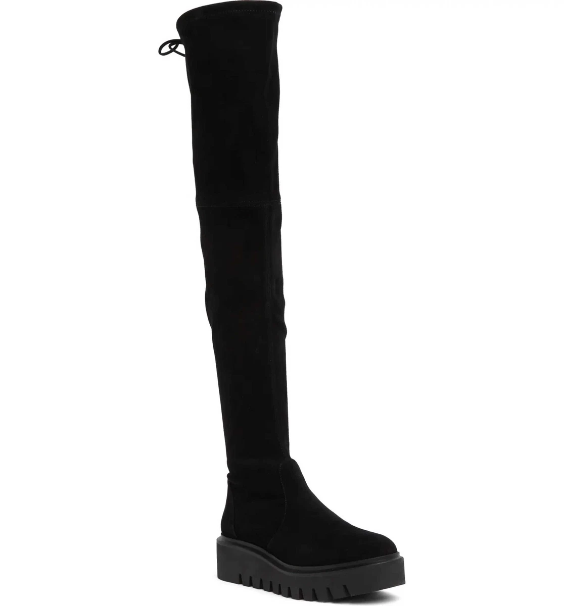 Stuart weitzman black shop thigh high boots