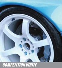 SATIN WHITE Alloy Wheel Restoration Spray Paint 400ml (WE1) fits FORD
