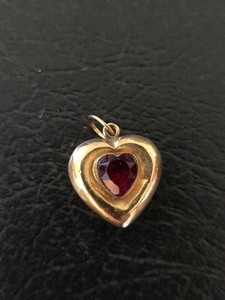 Pendentif Coeur Or 18 Carats Coeur Recto Verso
