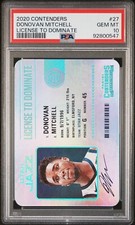 2020-21 Contenders Donovan Mitchell License To Dominate #27 PSA 10 GEM MT POP 2
