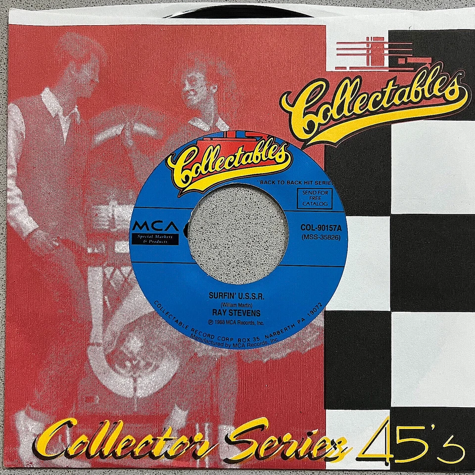 Vinyl Record 7" 45 - Ray Stevens: Surfin' U.S.S.R. [1988] + Sex Symbols [1987] - Image 3 of 4