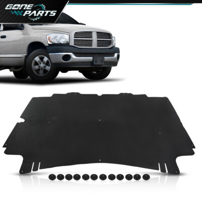 Fit For 02-08 Dodge Ram 1500/02-09 Ram 2500 3500 Hood Insulation Pad w ...