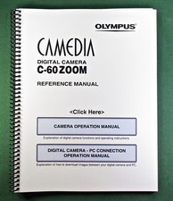 Olympus C-60 Zoom Instruction Manual: 205 Pages and Protective Covers 