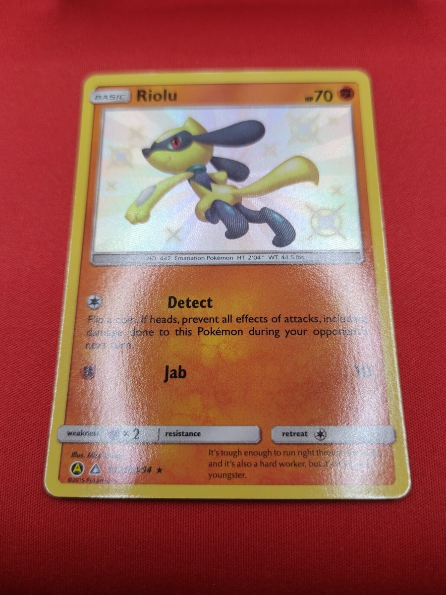 Riolu SV21/SV94 Hidden Fates Ultra Rare Shiny Vault Pokemon Riolu SV21/SV94 Hidden Fates Ultra Rare Shiny Vault Pokemon