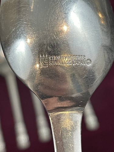 Stanley Roberts INOX TURANOOT PATTERN MCM VINTAGE Posate Giappone 38 PEZZI - Foto 10 di 12