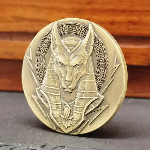 Altägyptische Anubis Auge des Horus Challenge Münze mit Schutzhülle - Bild 3 von 9