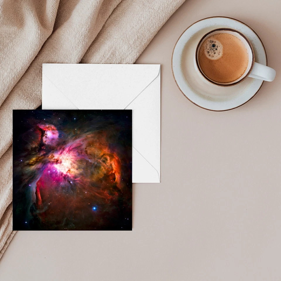 Space Art Greeting Card - Orion Nebula - Birthday, Xmas, Fathers Day Thanks Card - Image 4 of 4