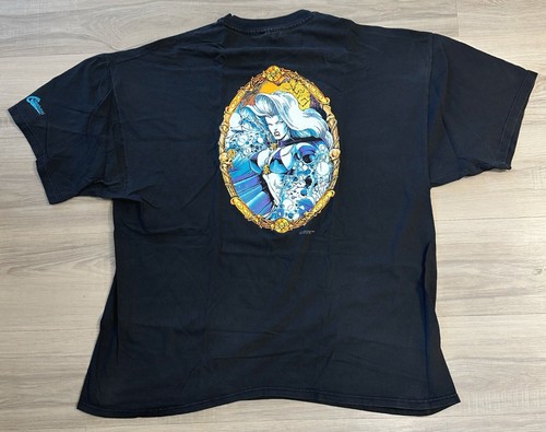 Vintage Lady Death Marvel 1996 Graphitti Men’s 2XL Horror Chaos Coffin Comics - Picture 3 of 3