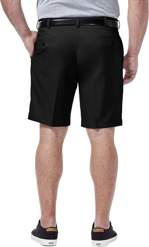 Haggar Men's Big & Tall Cool 18 Pro Pleat Front Short, Black, 46, Black, Size 46 - Picture 3 of 3