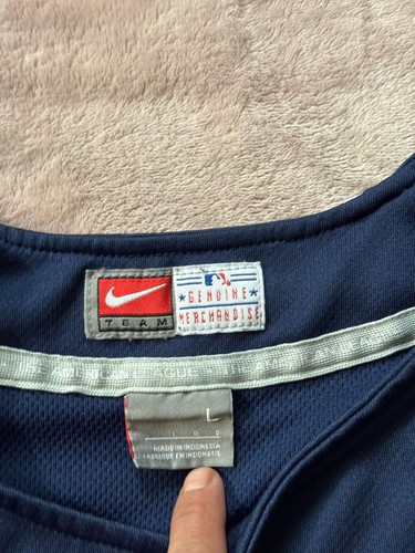 VTG Nike Minnesota Twins Navy Blue Embroidered MLB Jersey - Size XXL - 第 5/9 張圖片