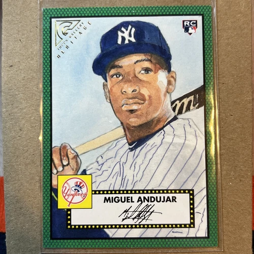 2018 Topps Gallery Heritage Green /250 Miguel Andujar #H-3 Rookie RC SSP SP