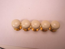 3/8" White Vintage Formal Shirt Stud set tux prom wedding groom a501