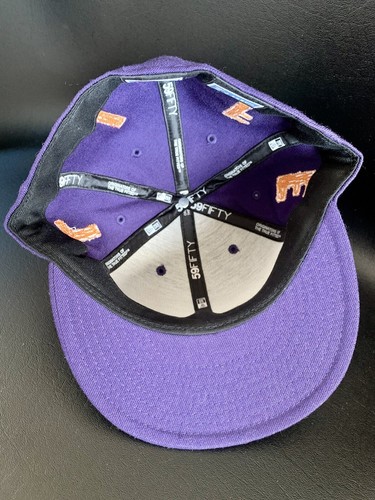 NEW Alife New York Era Fitted Hat 7 1/2 Vintage Cap DS Purple Orange Terry Cloth - Picture 2 of 4