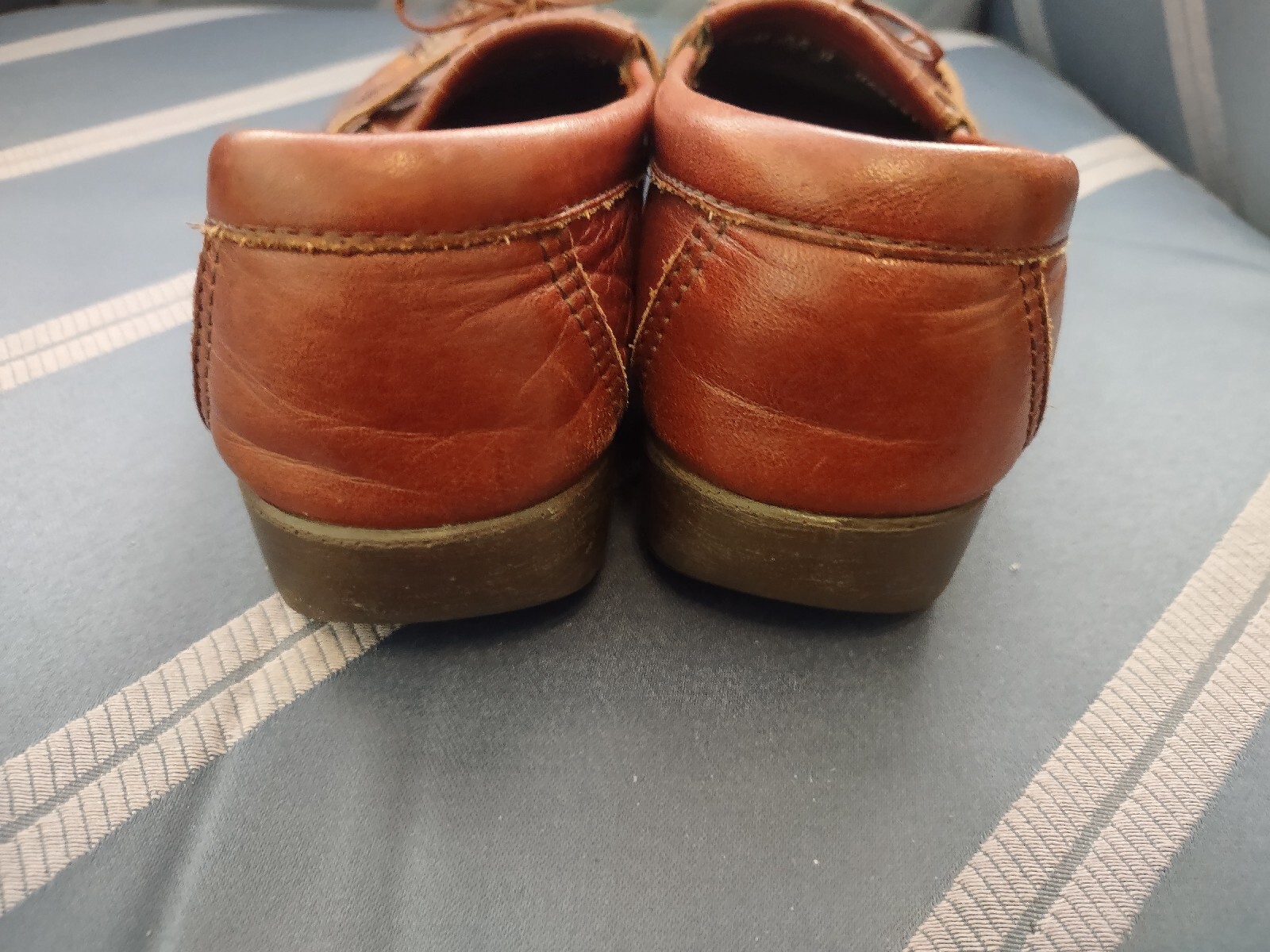 SAS Tripad Comfort Brown Leather Kiltie Bow Tie Loafers Size 8 eBay