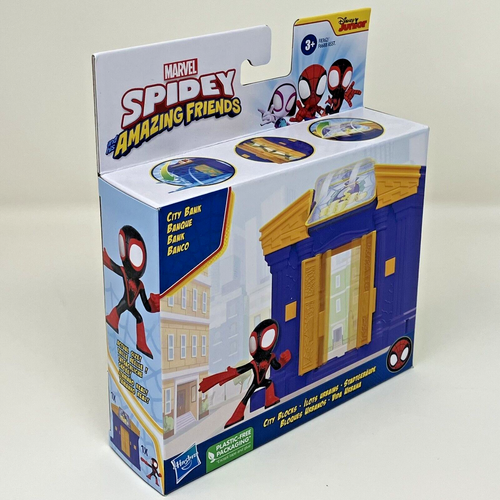 Marvel Spidey And His Amazing Friends - City Blocks Bank Miles Morales Set - Picture 4 of 9