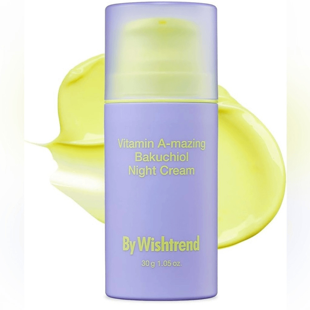 NIB New By Wishtrend Vitamin A-mazing Bakuchiol Night Cream 1.05 oz/30g Skincare