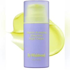 NIB New By Wishtrend Vitamin A-mazing Bakuchiol Night Cream 1.05 oz/30g Skincare