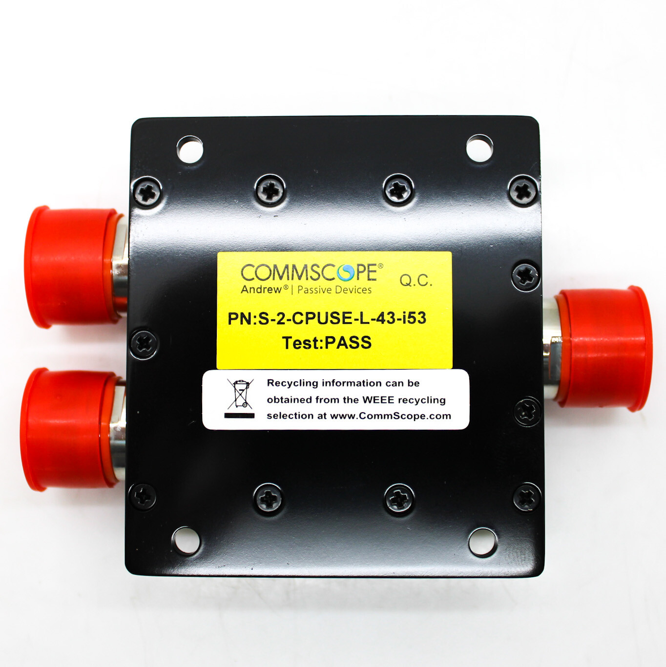 COMMSCOPE S-2-CPUSE-L-43-i53 (2 WAY HIGH POWER SPLITTER) 555-2700 MHz ...