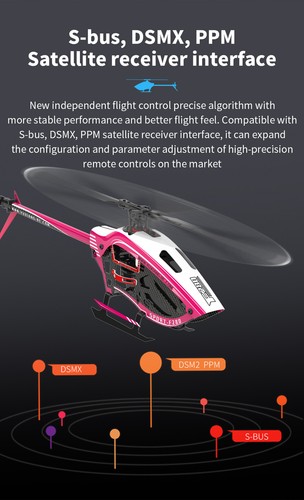 Helicóptero de radiocontrol YXZNRC F280 2.4G 6 CANALES 6 ejes giroscopio 3D motor sin escobillas sin flybar - Imagen 11 de 25