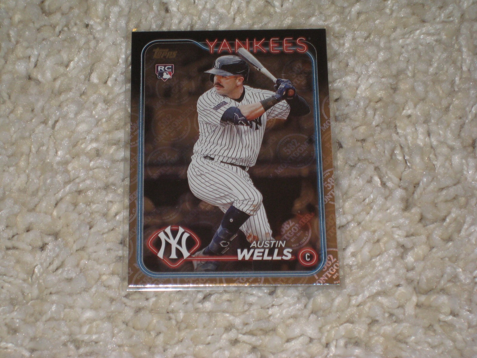 2024 Topps 582 Montgomery Club Exclusive Foil Rookie RC Austin Wells #624