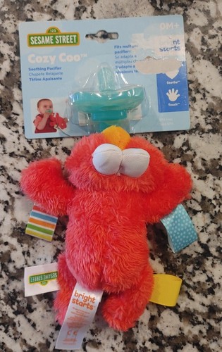 9 Zoll Bright Starts Sesamstraße Elmo Plüsch Cozy Coo Schnuller Dusche Geschenk Spielzeug