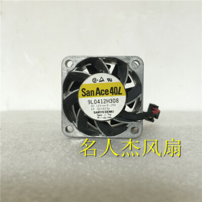 1pcs  SANYO 9L0412H308 12V 0.15A 4028 4cm metal aluminum frame cooling fan