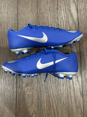 Nike Vapor 12 Academy Men's size 8.5 FG MG Racer Blue Soccer Futbol Cleats
