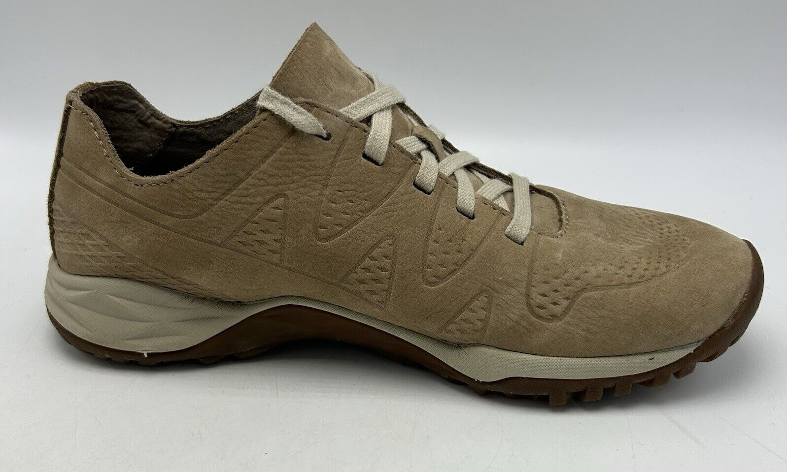 Merrell Sneakers Donna 9 Sirene Guidate Lacci Pelle Beige Impugnatura a Scelta J98962