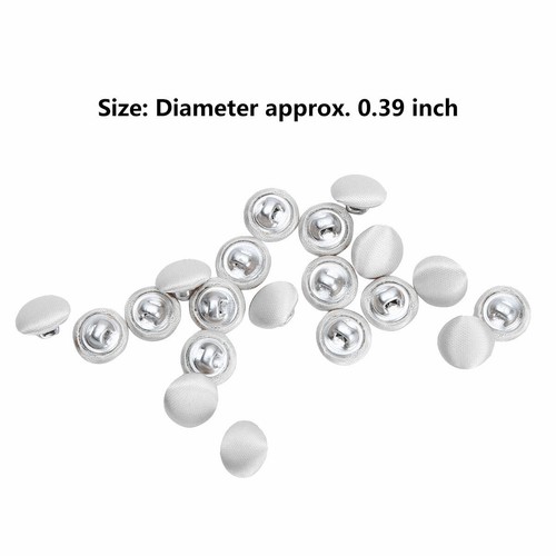 20x 10mm Smooth Satin Covered Metal Shank Buttons for Tuxedo Suit_Blouses Coat - Picture 35 of 79