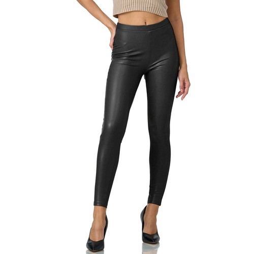 Glamexx24 Damen Kunstleder High Waist Leggings Skinny Hose Leder-Optik Treggings - Bild 11 von 17