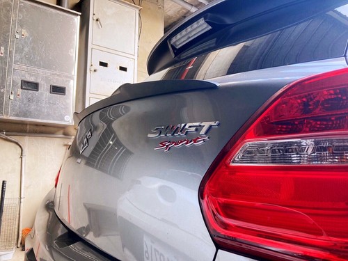 Unpainted V type middle trunk spoiler for Suzuki 18-22 Swift 4th hatchback - Picture 9 of 9