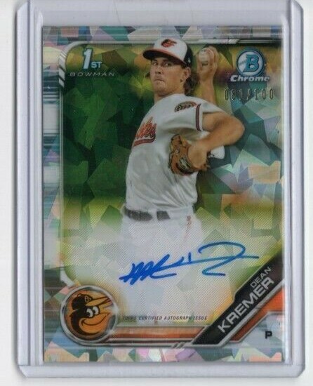 DEAN KREMER 2019 Bowman Chrome Atomic Refractor AUTO #/100