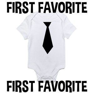 baby onesie suit and tie