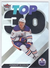 2022/23 FLEER ULTRA..CONNOR McDAVID..TOP 30..CARD # T3-25..OILERS..COMBINED SHIP