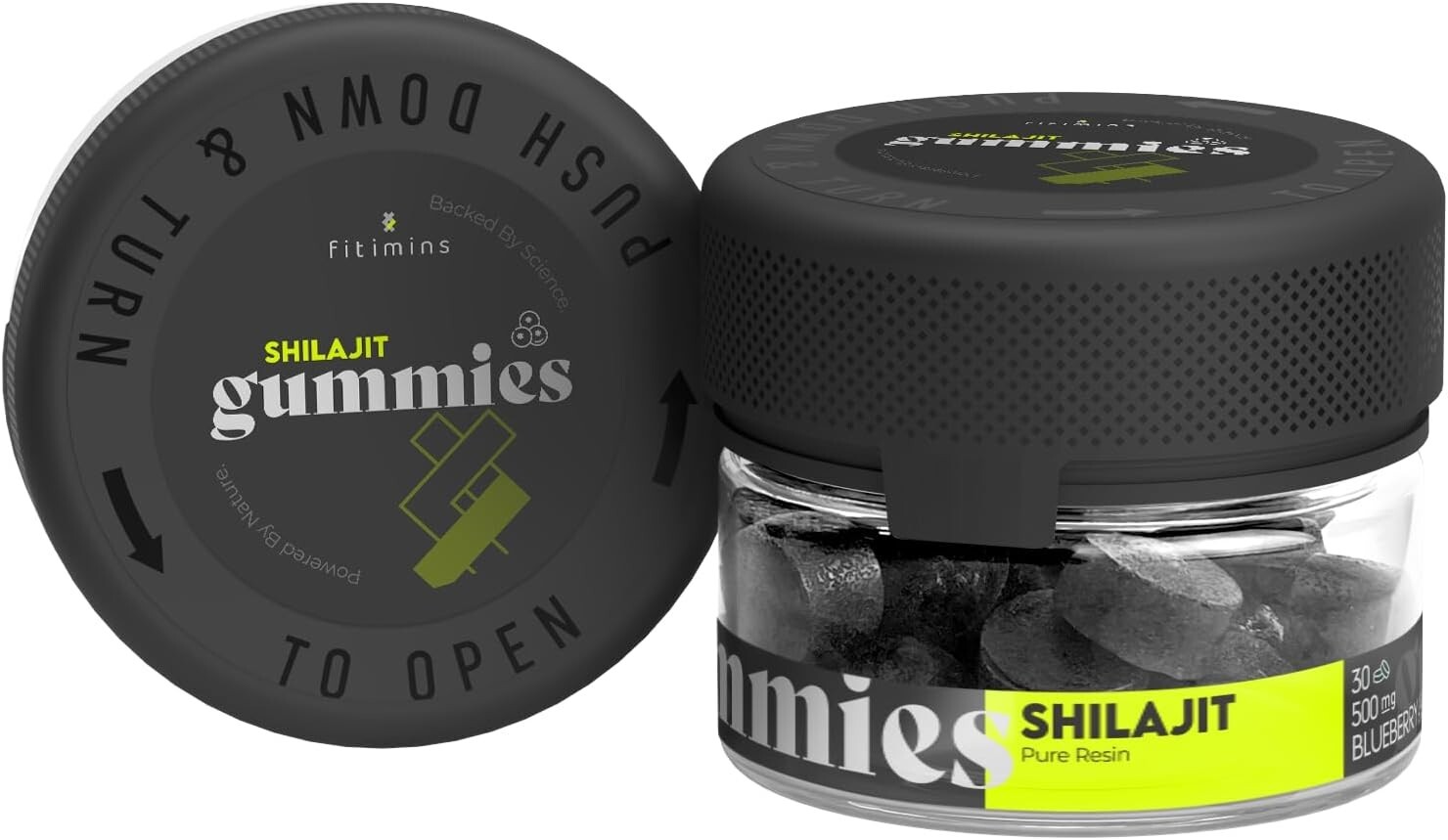 Shilajit Gummies | High Strength 500mg | Blueberry Flavour| UK-Made & Vegan