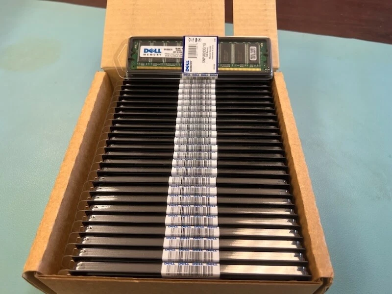 LOTE DE 10 Dell SNPJ0203C/1G 1GB Módulo de Memoria/AM Actualización DDR 400MHZ PC3200 Foto 4 de 4