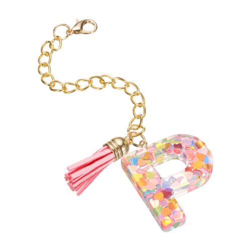 Letter Charm Accessories for Tumbler Cup Name ID, Multicolored(Letter P)