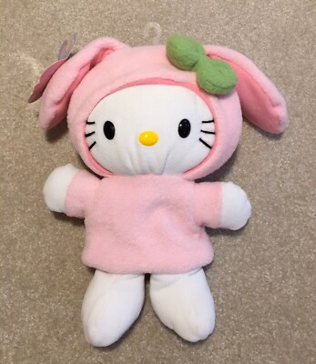 Sanrio Hello Kitty Easter Bunny Plush Hand Puppet 2003 New w/ Tags