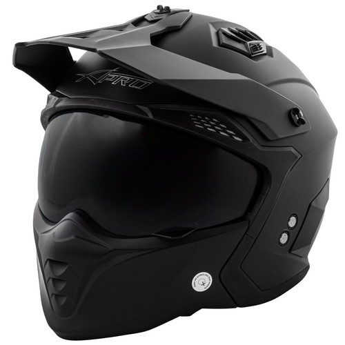 Jet Helmet Cafe Racer Open Face Motorcycle SunVisor Custom Scooter - Foto 2 di 55