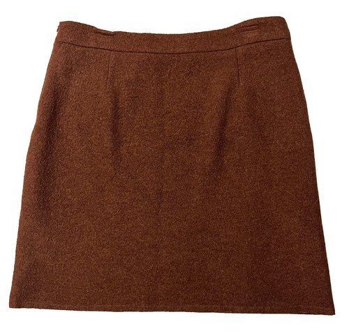 Vivienne Tam Women's Solid A-Line Plum Purple Short Skirt, Side